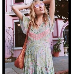 Spell and the Gypsy city lights mini dress size small
